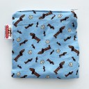 Dachshund Print Zip Pouch